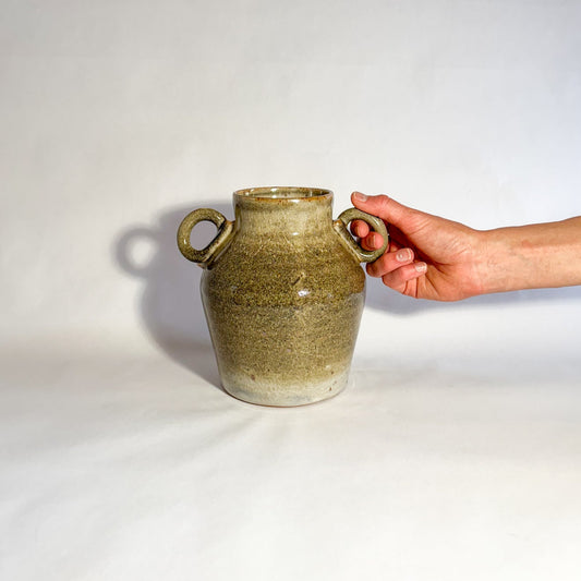 Crystal amphora vase