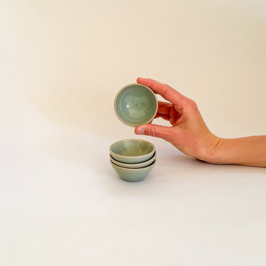 Celadon mini bowl set