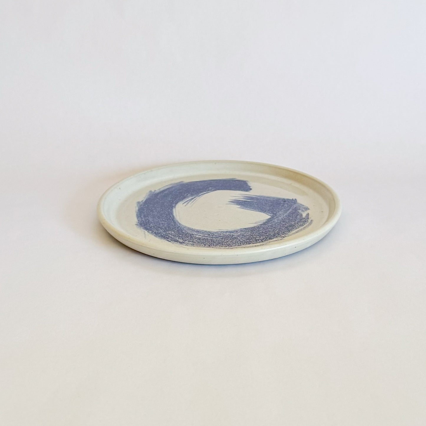 Cobalt blue dessert plate set