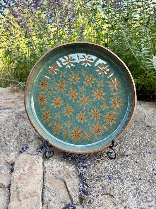 Carved star platter