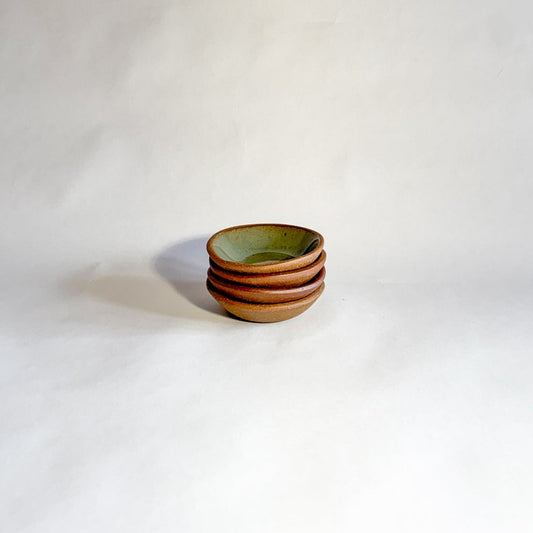 Raw celadon mini bowl