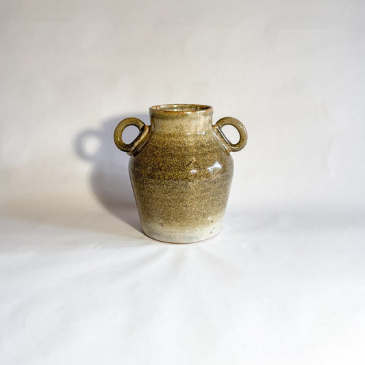 Crystal amphora vase