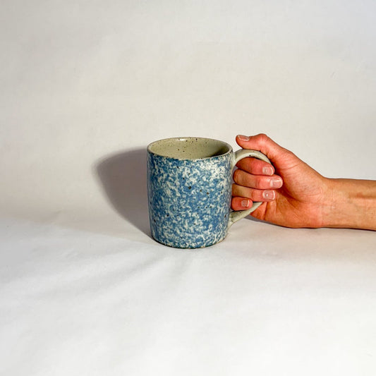 Sponge-painted mug