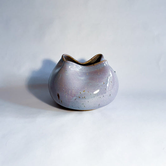 Purple tie dye altered vase