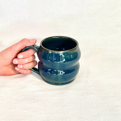 Blue bubble mug