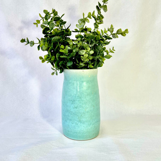 Jaded green vase