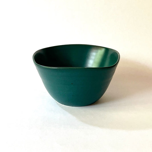 Turquoise square bowl