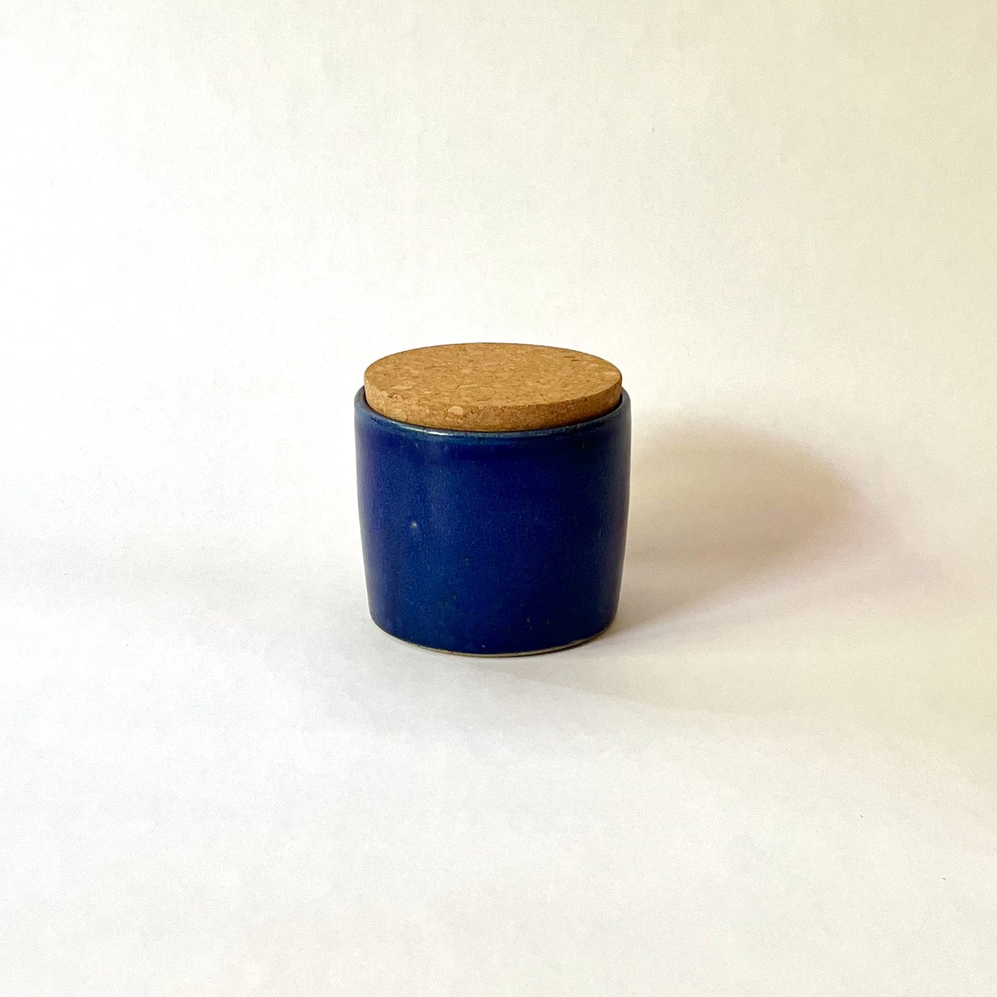 Blue cylinder with lid