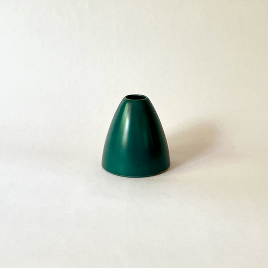 Triangular turquoise bud vase