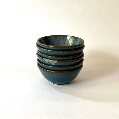 Blue snack bowls