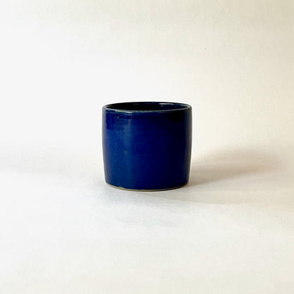 Blue cylinder with lid