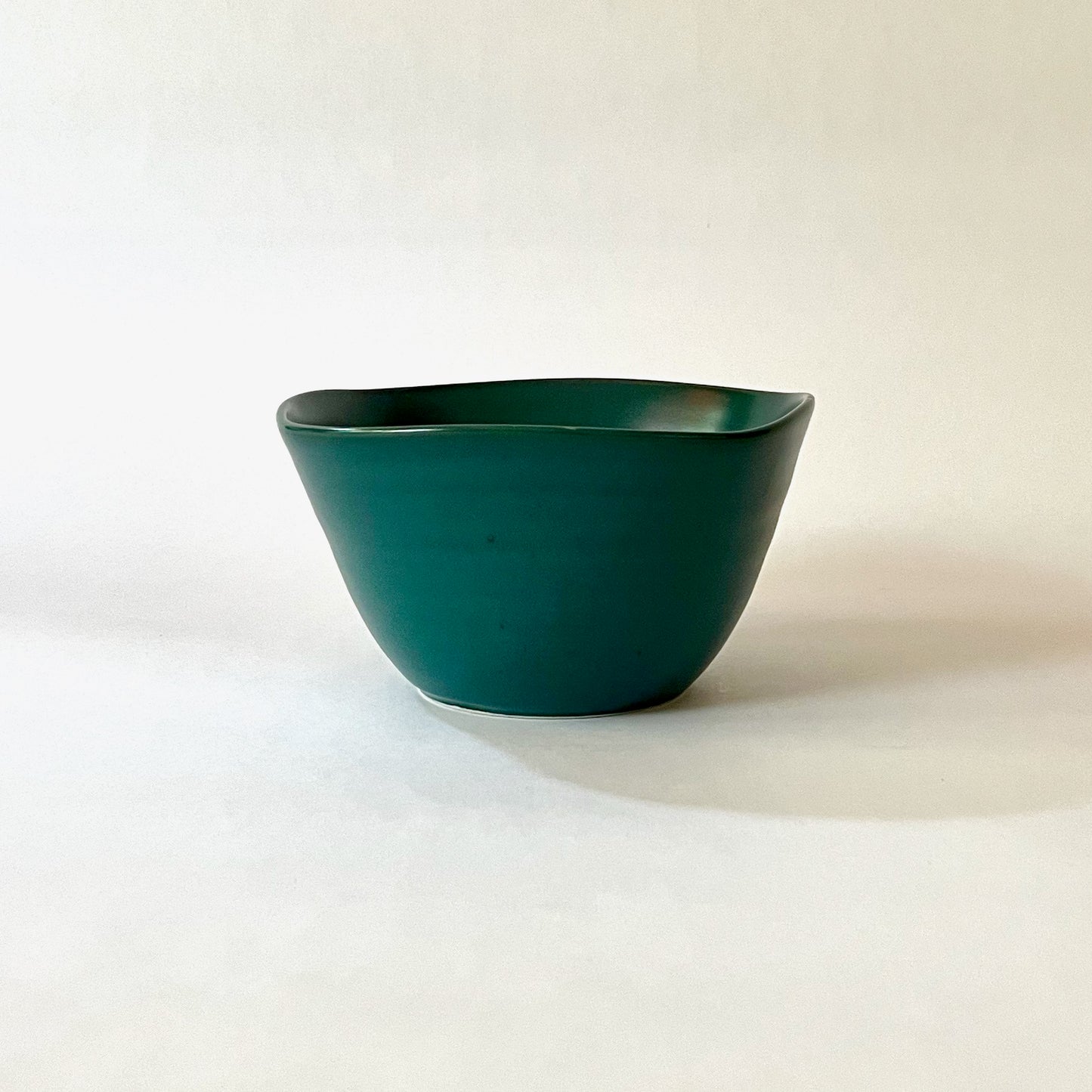 Turquoise square bowl