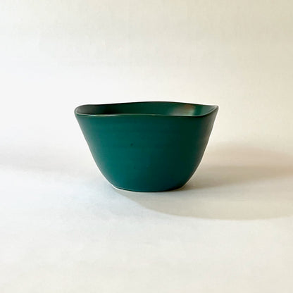 Turquoise square bowl