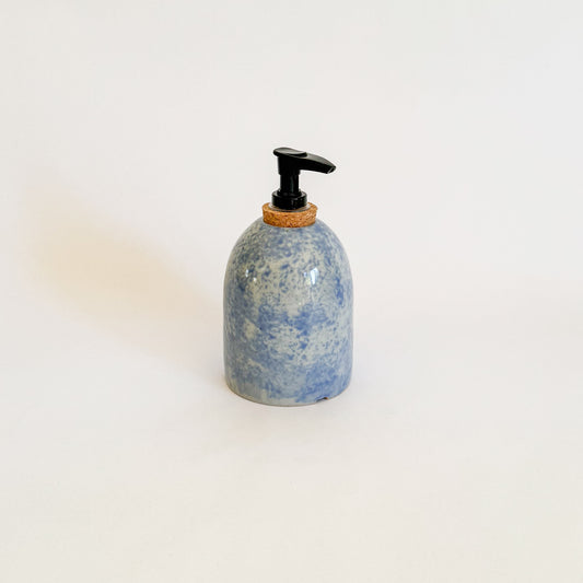 Sky blue soap dispenser